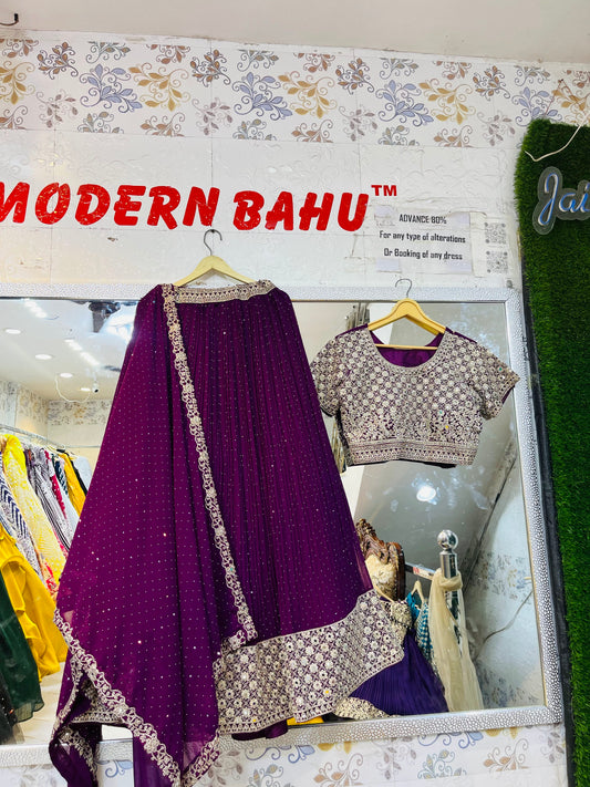 Pocket-Friendly Crop Top Lehenga