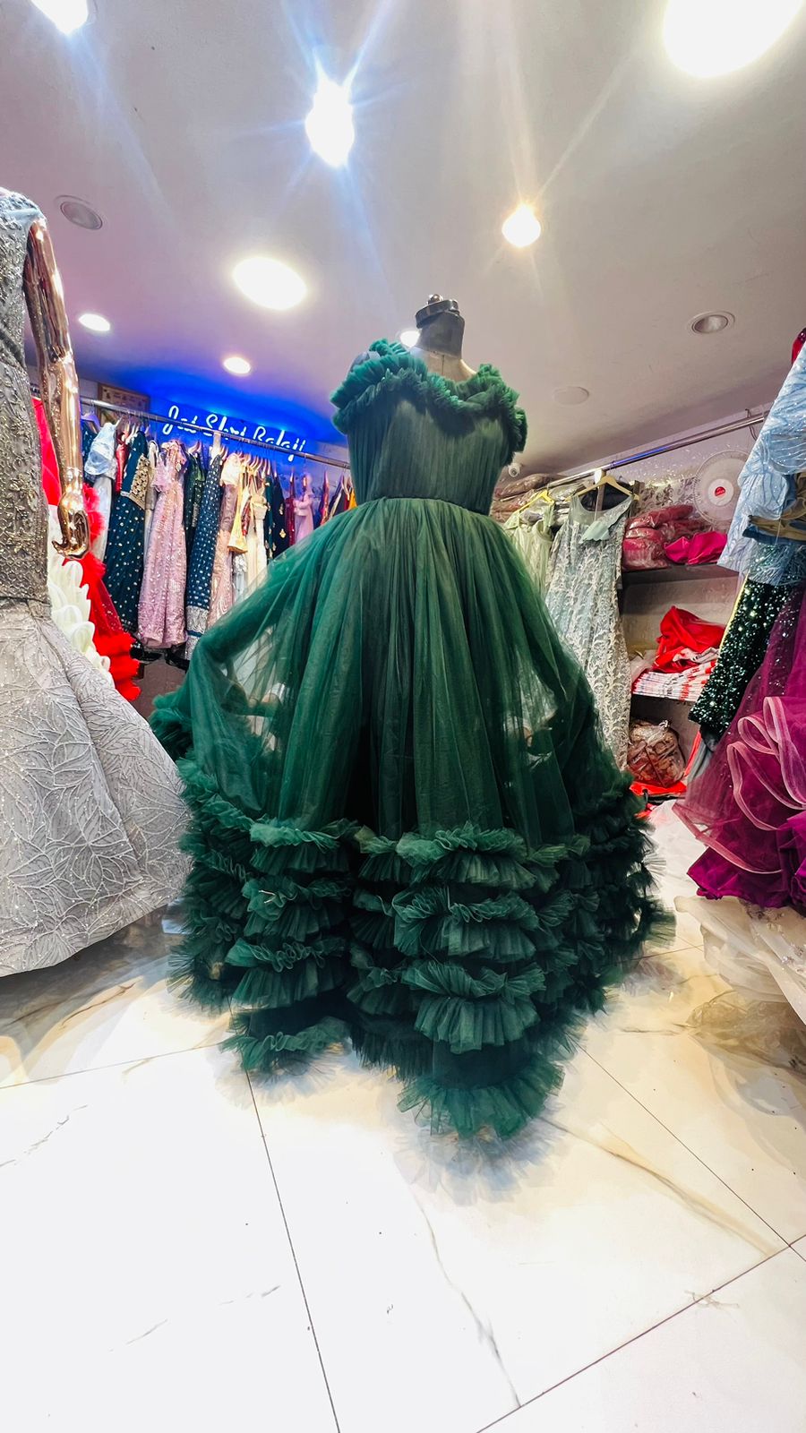 Purple Colour Pre-Wedding Gown