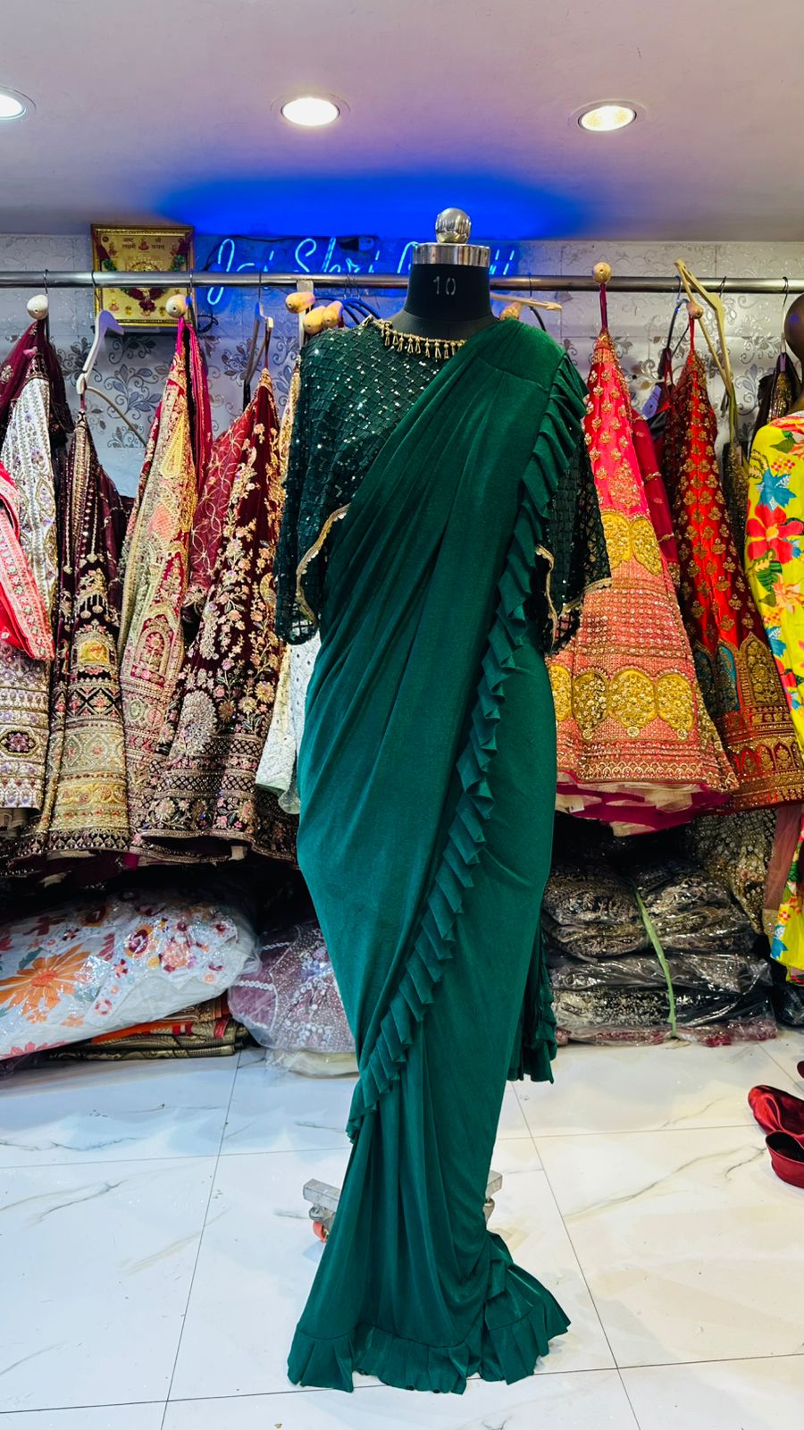 Green Zara Regal Drape