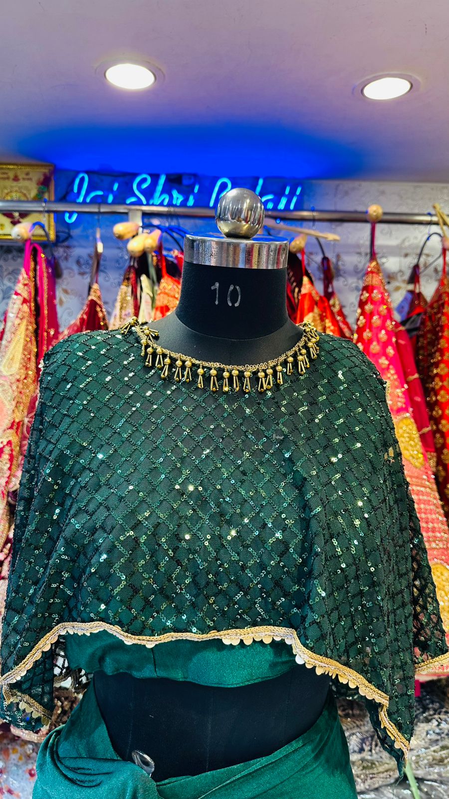 Green Zara Regal Drape