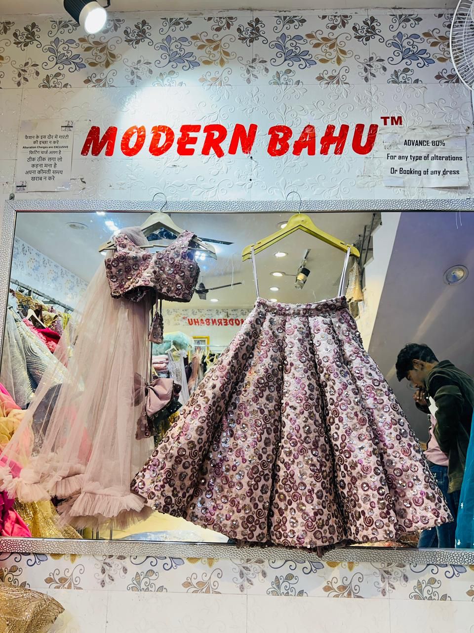 Luxury Lavender Spiral Sequin Lehenga Choli with Ruffled Dupatta | Designer Sleeveless Party Wear