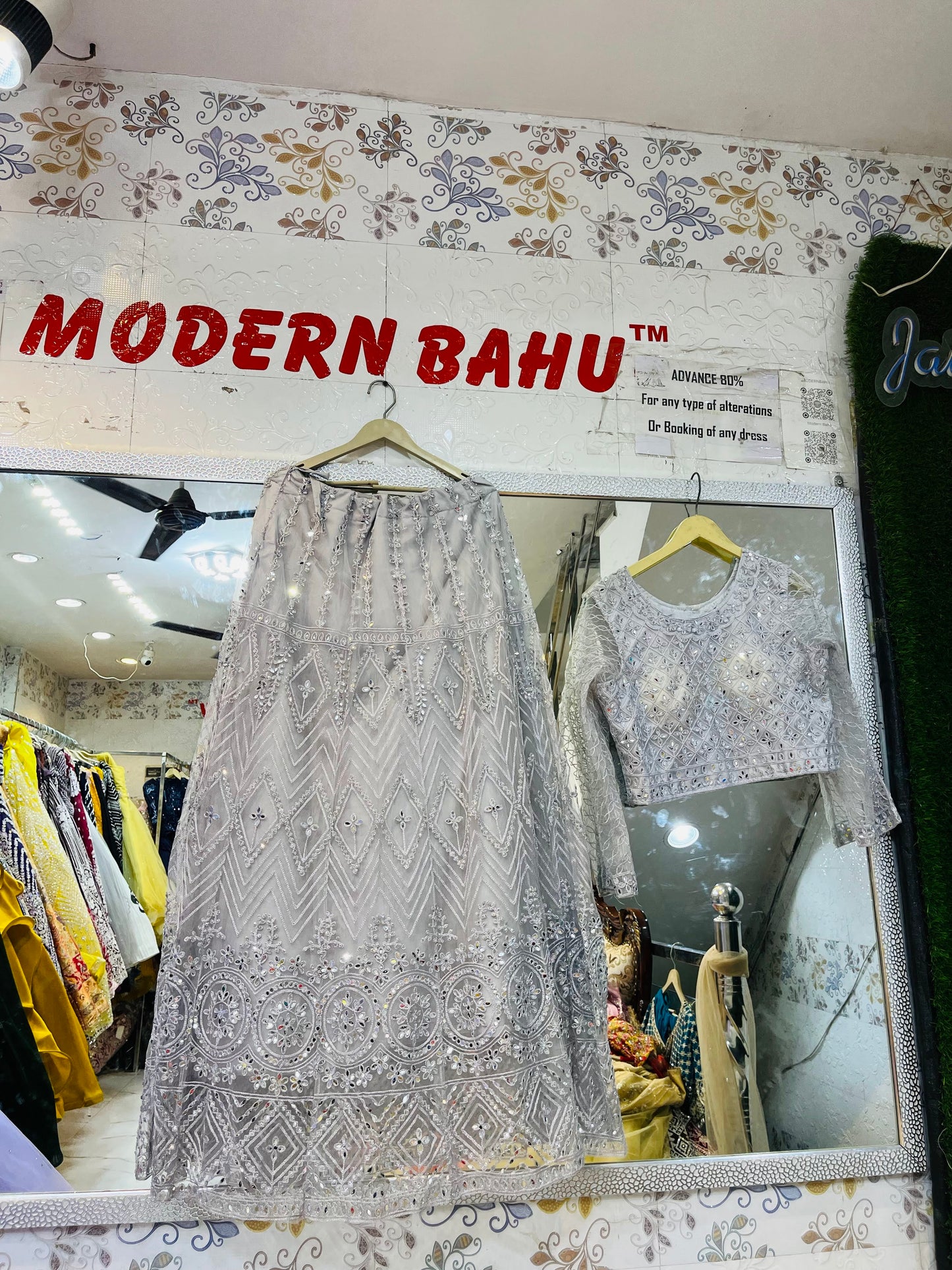 Summer Collection: Light Fabric Crop Top Lehengas