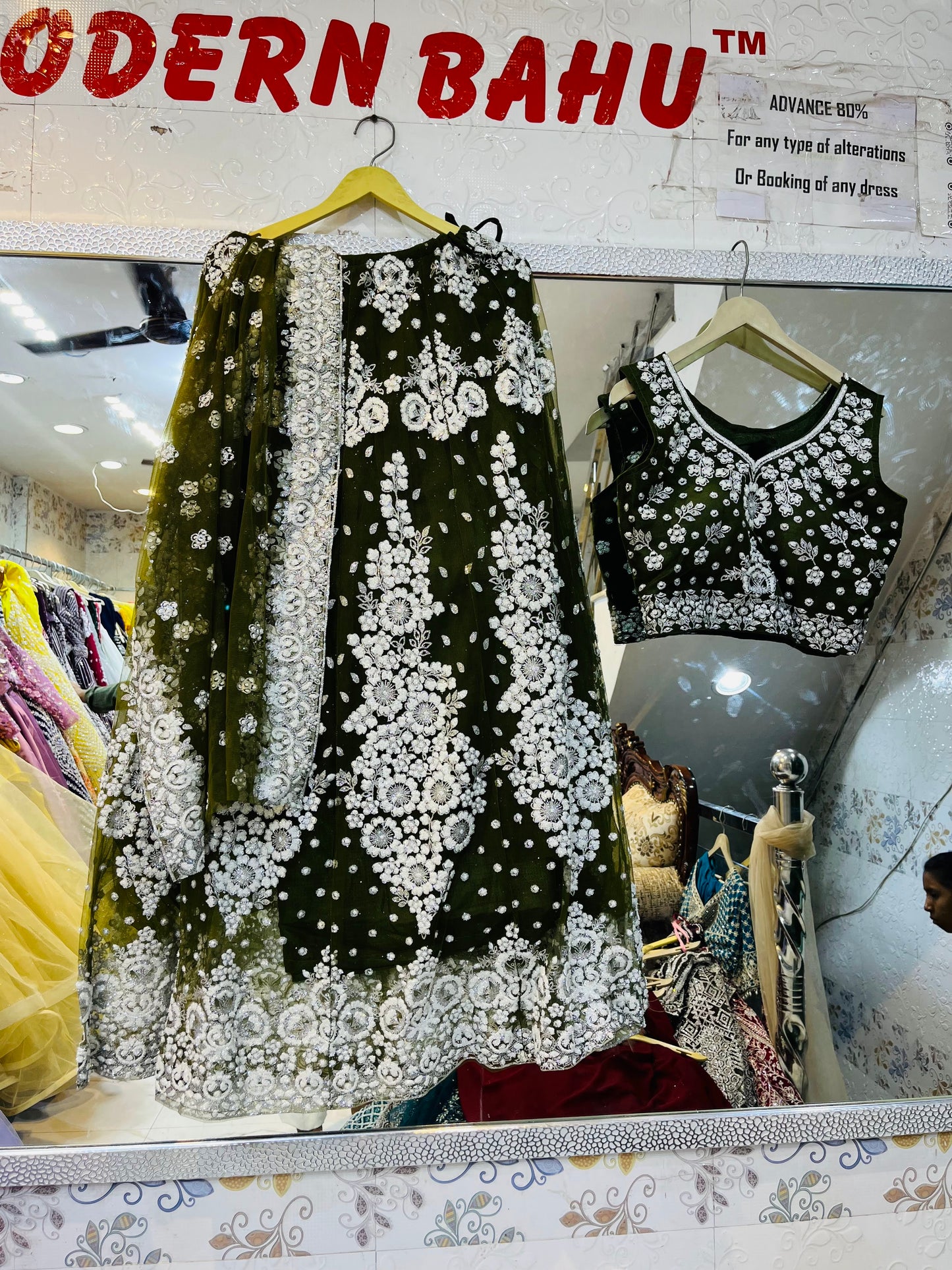 Stylish Crop Top Lehenga under ₹2000