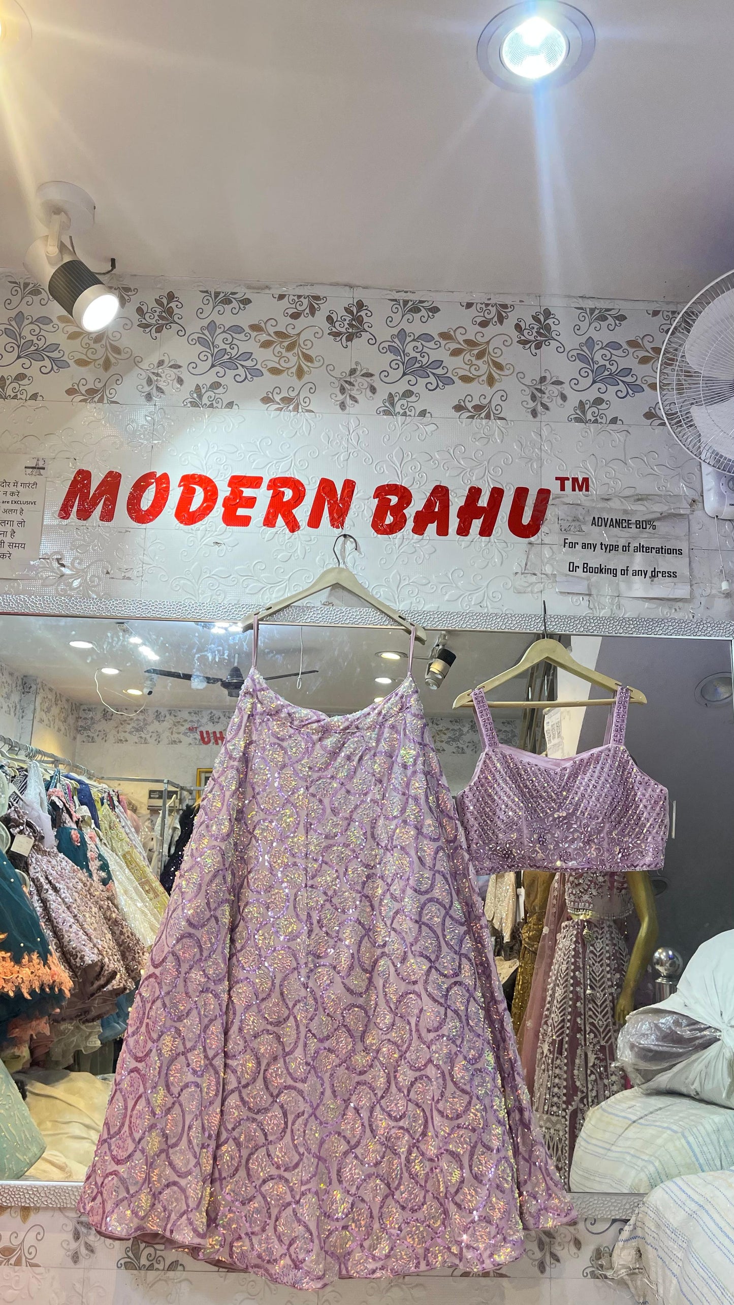 Lavender Sequin Embellished Lehenga Choli with Sleeveless Designer Blouse – Shimmering Party Wear