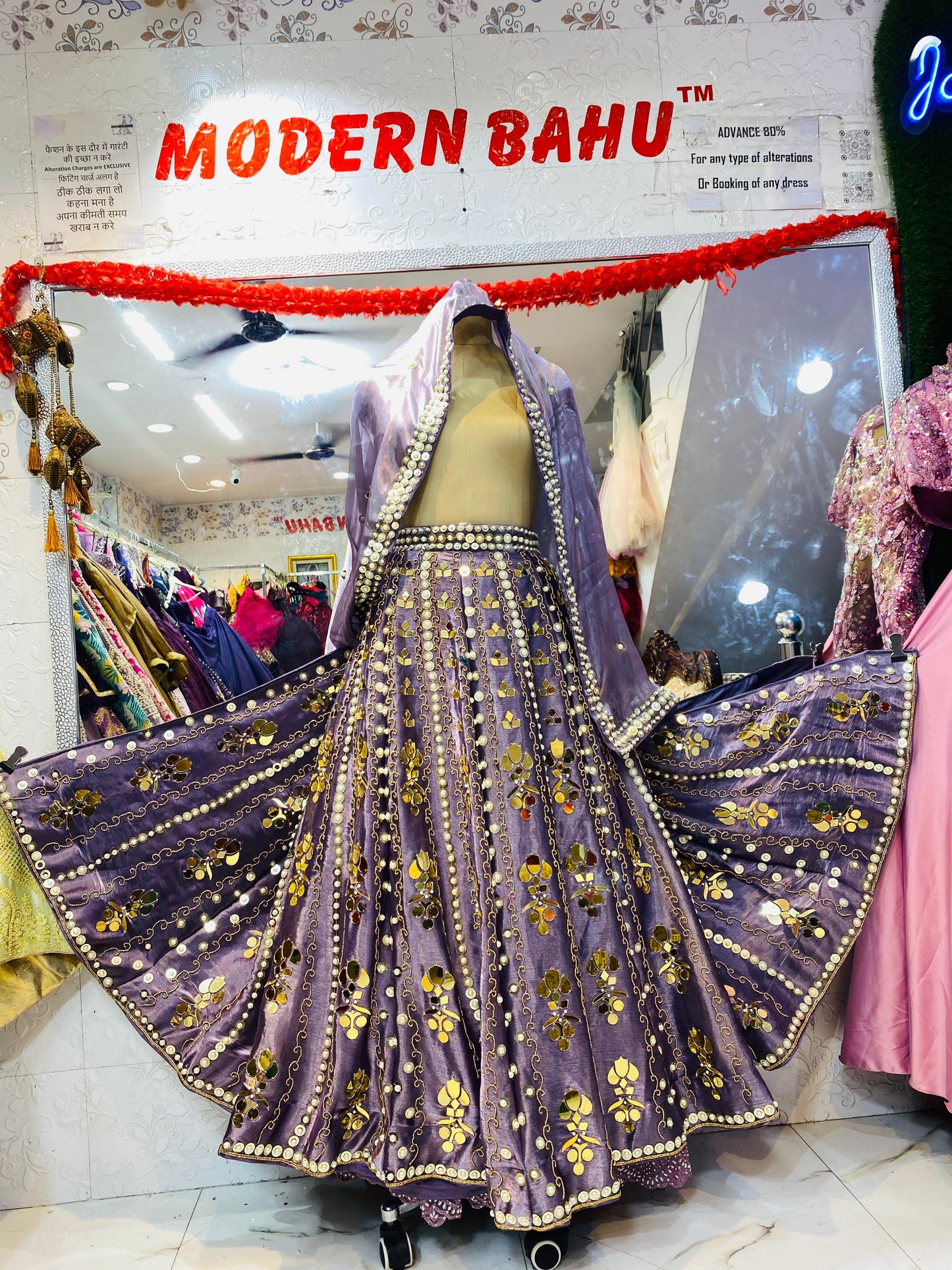 Luxe Golden  Crop Top Lehenga