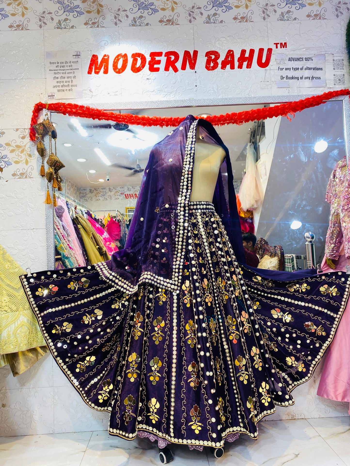 Elegant Crop Top Lehenga