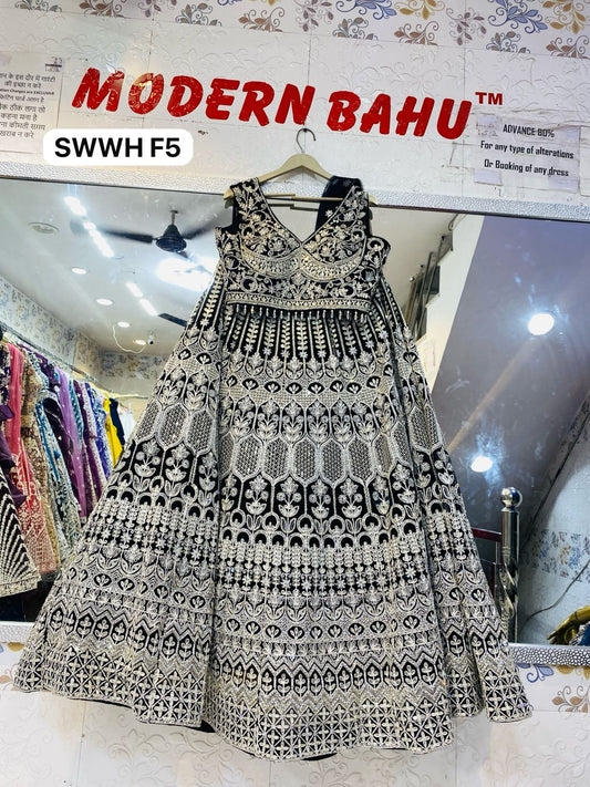 Mirror Work Crop Top Lehengas