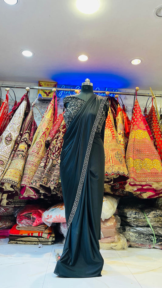 Hand Work Blaouse & Drap Saree