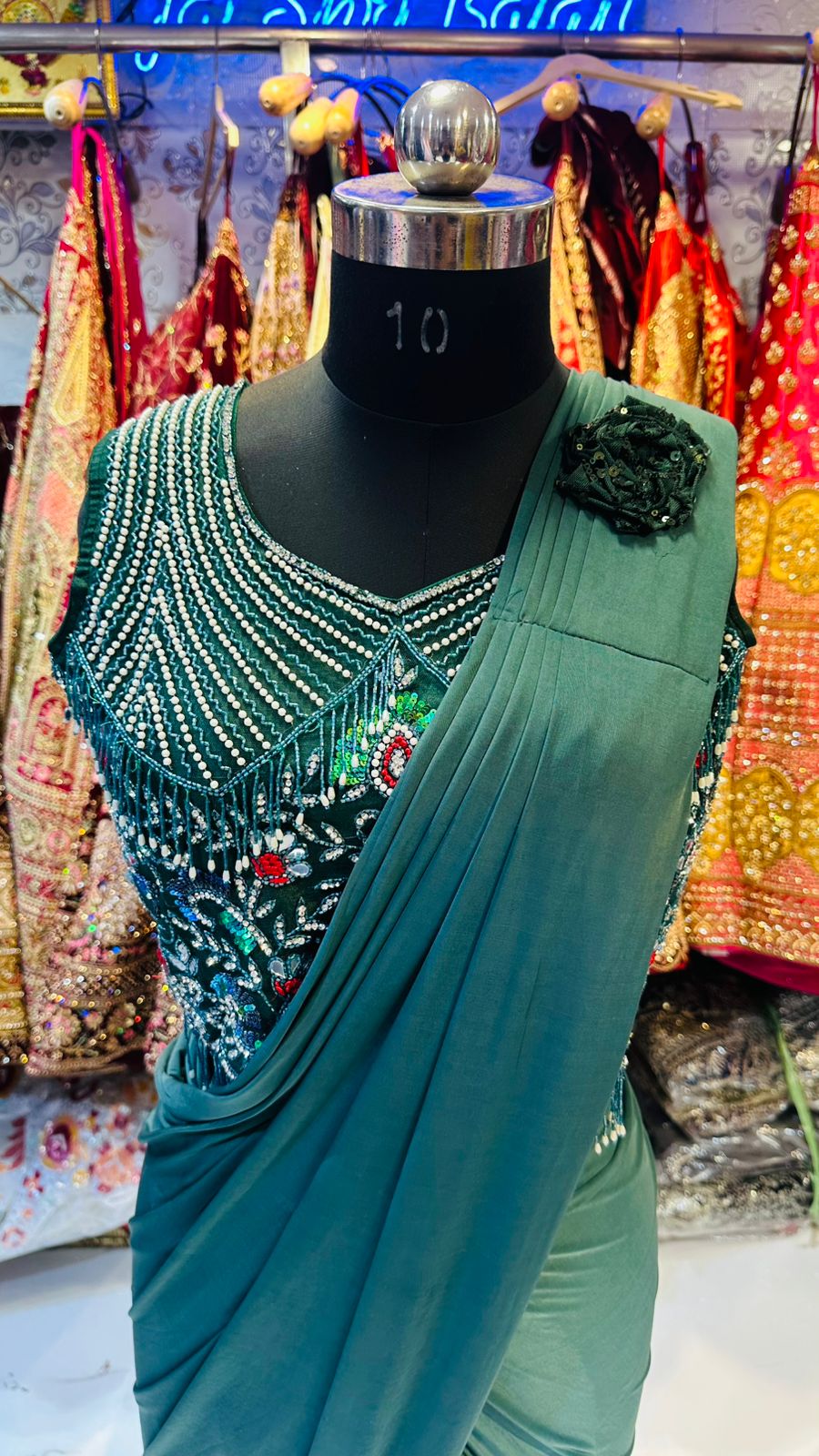 Sangeet Style Drape